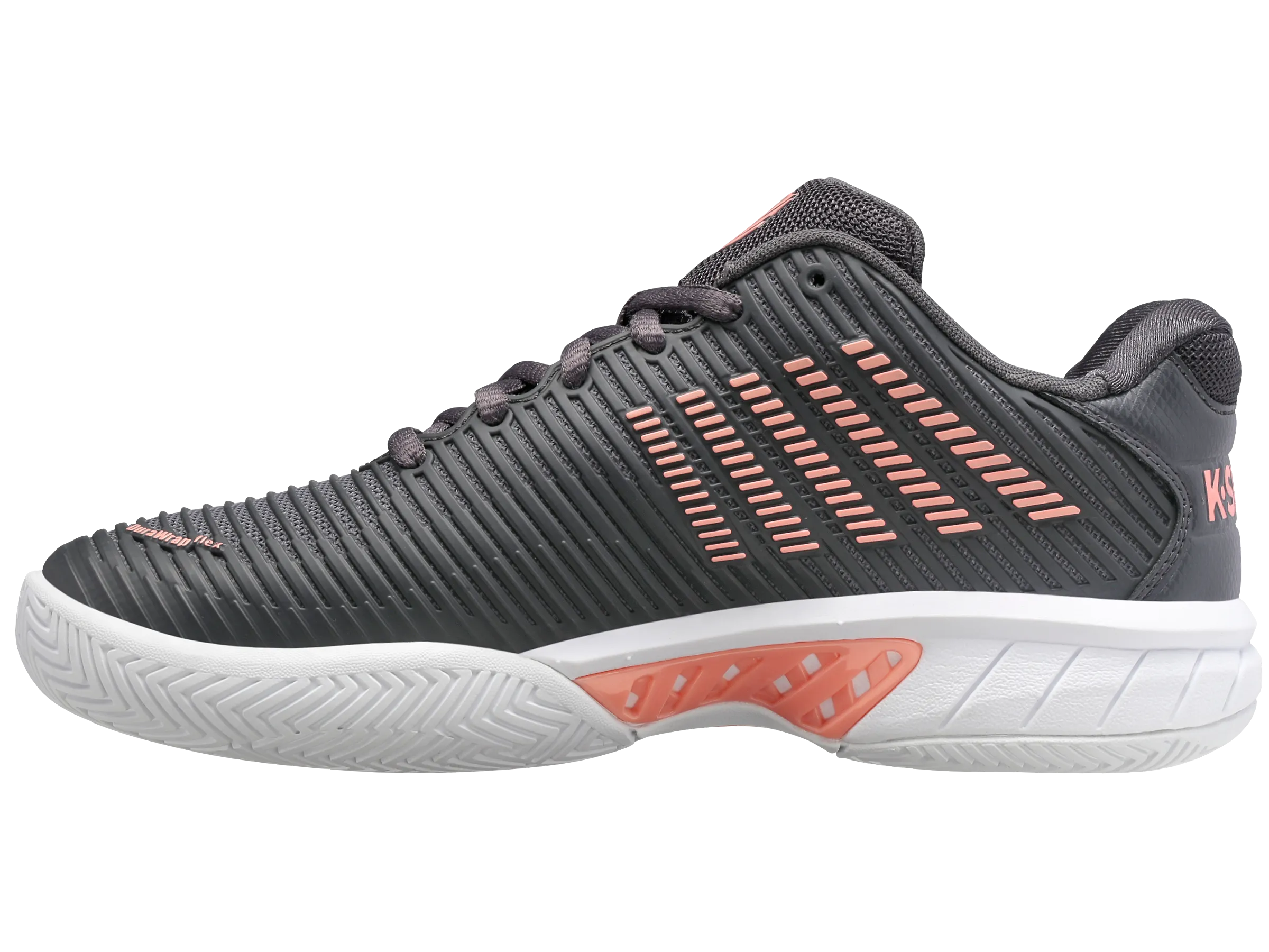 96807-009-W | HYPERCOURT EXPRESS 2-WIDE | ASPHALT/WHITE/PEACH AMBER