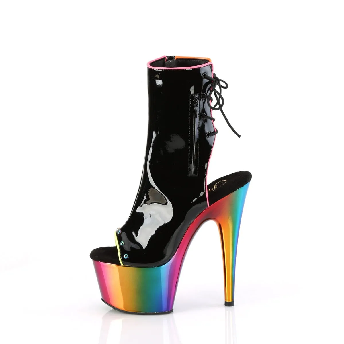 ADORE-1018RC-02 Black Patent/Rainbow Chrome
