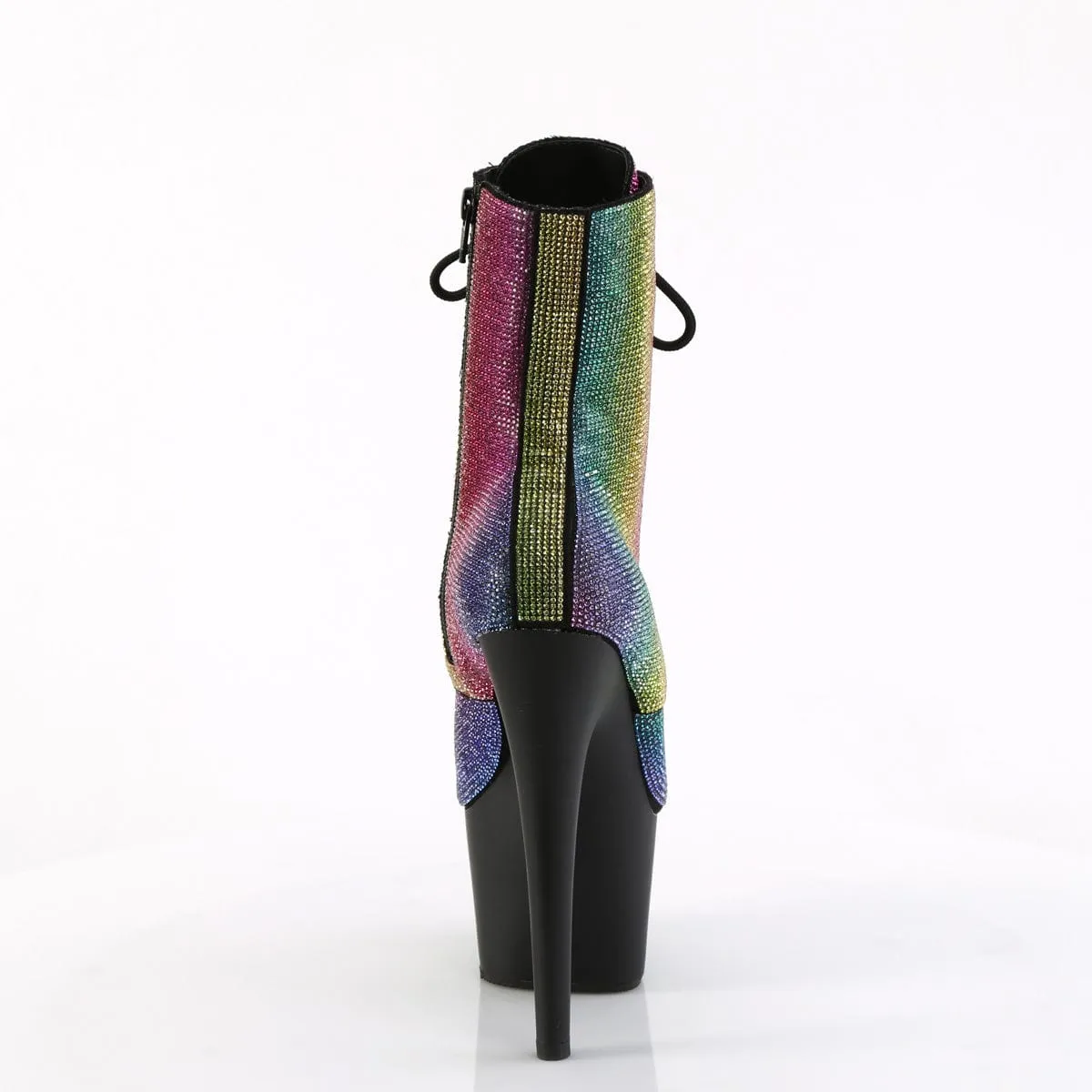 ADORE-1020RS Rainbow Rhinestones/Black Matte