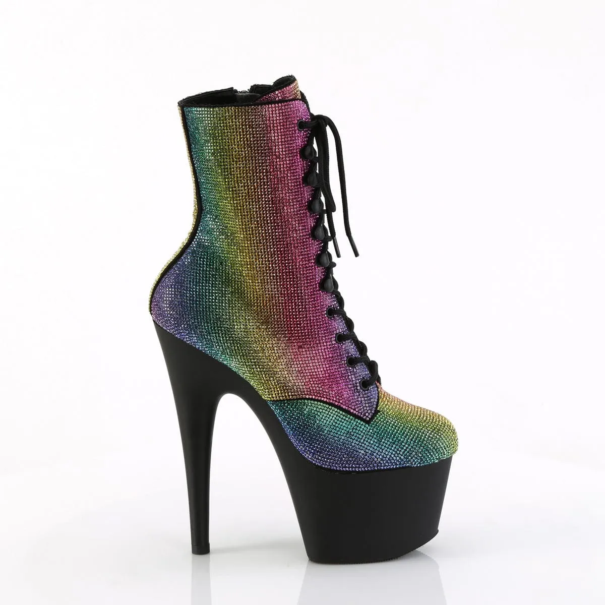 ADORE-1020RS Rainbow Rhinestones/Black Matte
