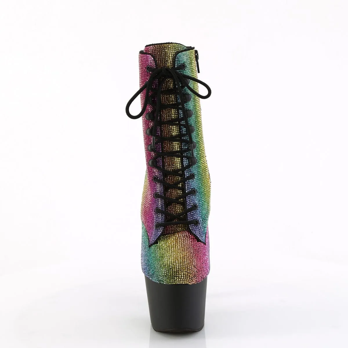 ADORE-1020RS Rainbow Rhinestones/Black Matte