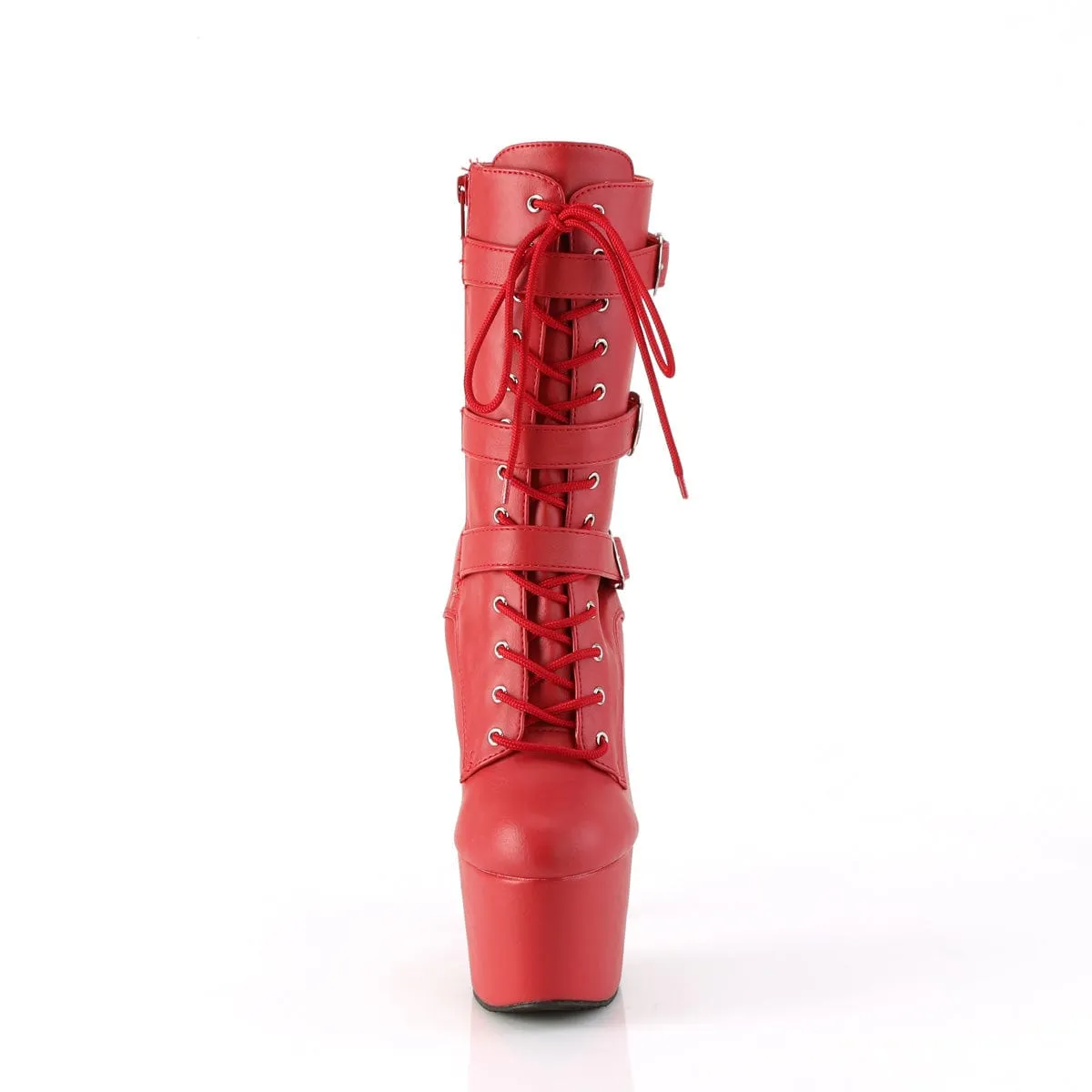 ADORE-1043 Red Faux Leather/Matching