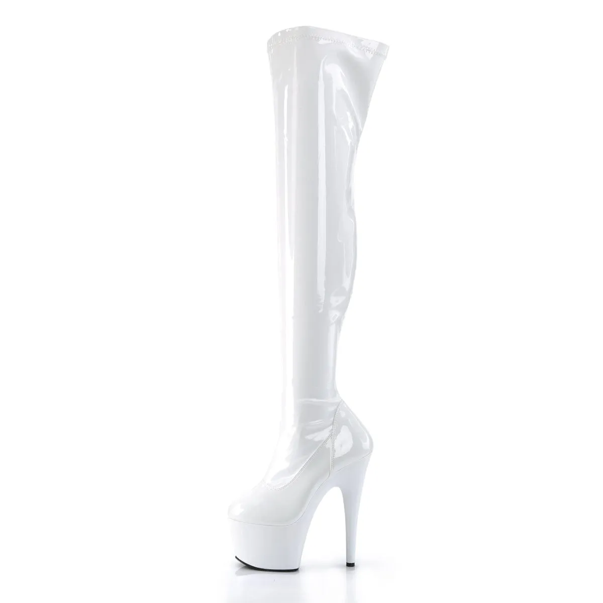 ADORE-3000 White Stretch Patent/White