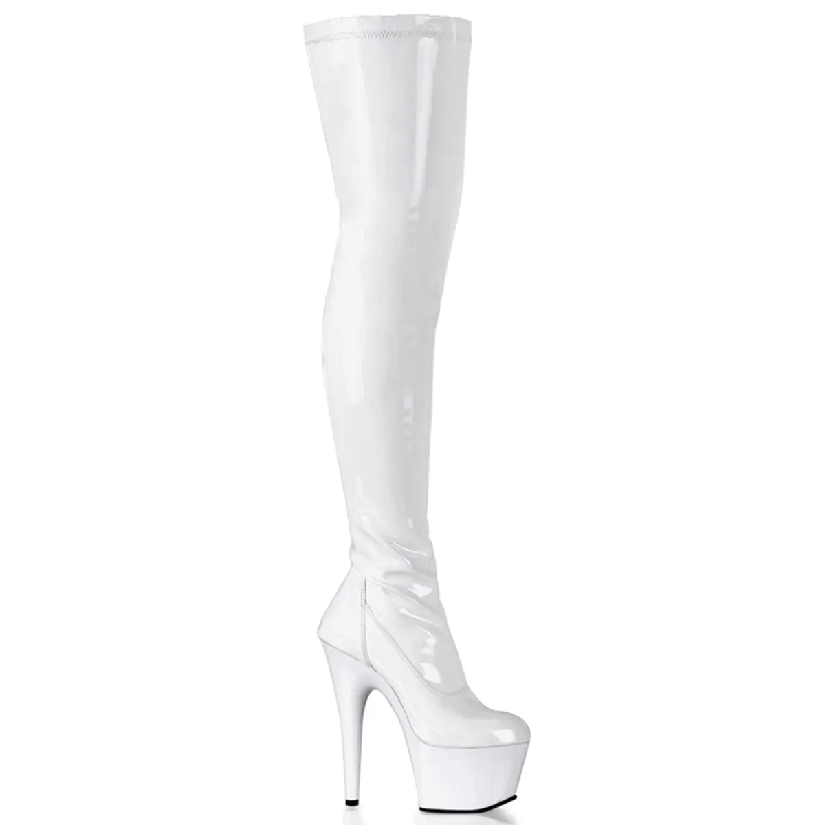 ADORE-3000 White Stretch Patent/White
