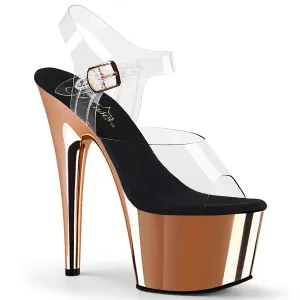 ADORE-708 Clear/Rose Gold Chrome