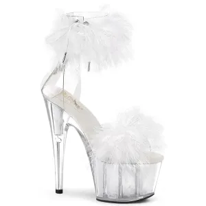 ADORE-724F Clear-White Fur/White Fur