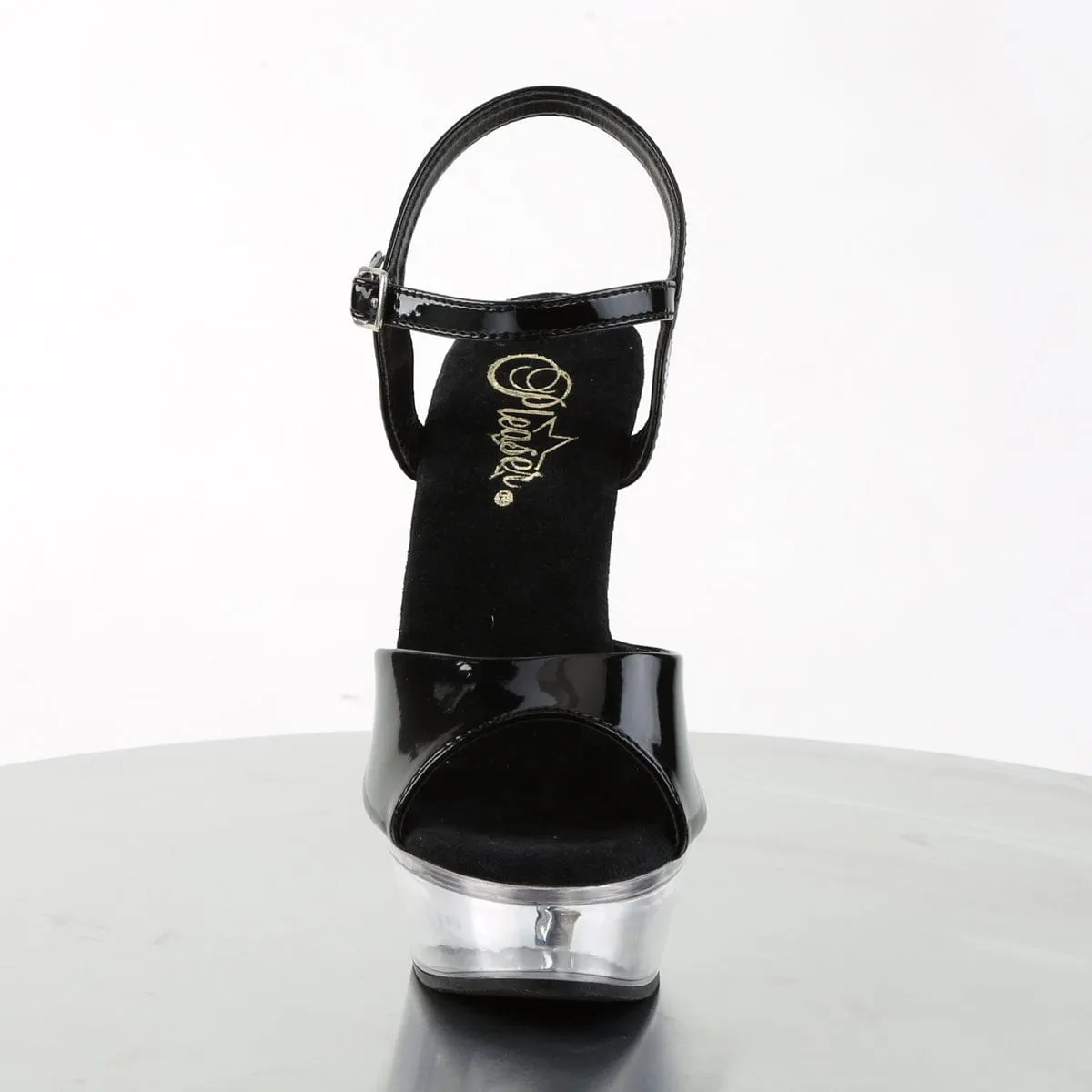 ALLURE-609 Black Patent/Clear