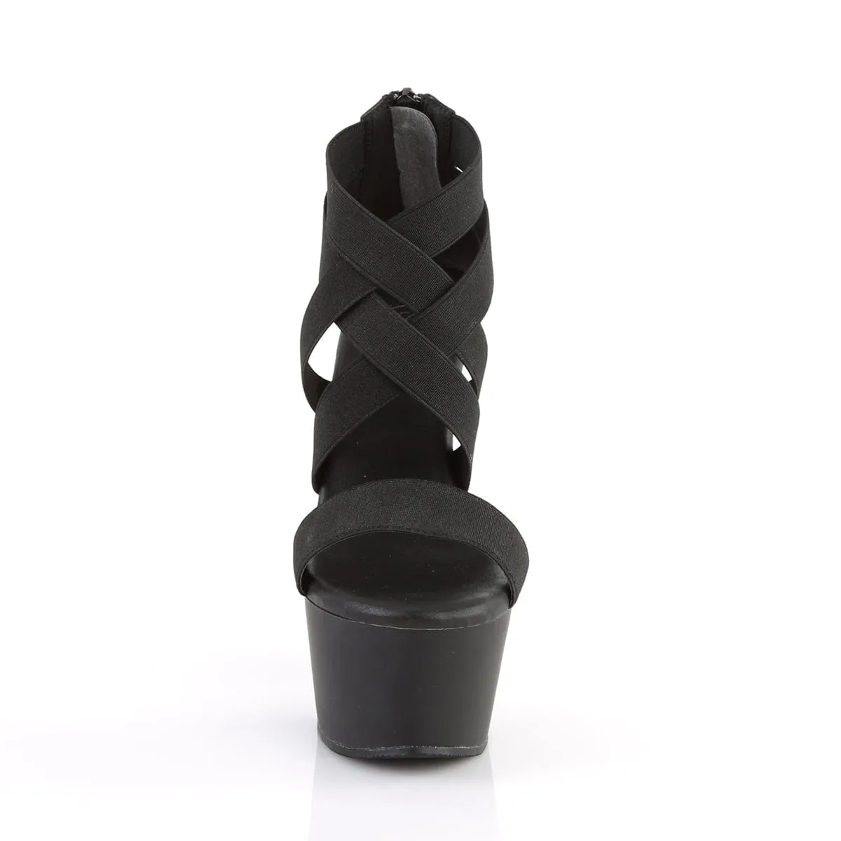 ASPIRE-669 Black Elastic Band-Faux Leather/Black Matte