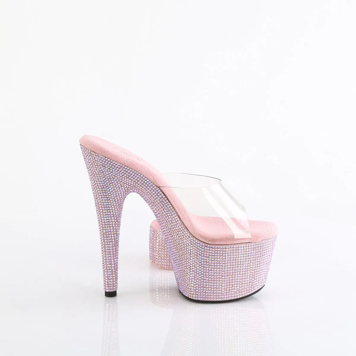 BEJEWELED-712RS Clear/Baby Pink Multi Rhinestones