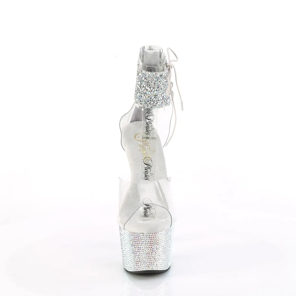BEJEWELED-724RS-02 Clear-Silver Multi Rhinestones/Silver AB Rhinestones