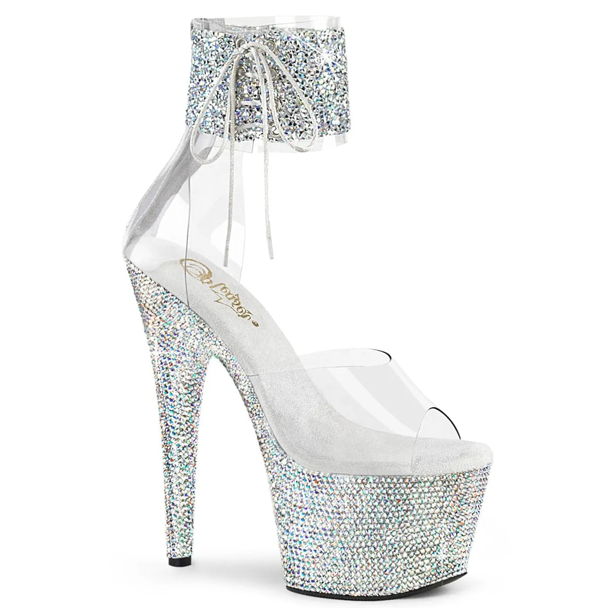 BEJEWELED-724RS-02 Clear-Silver Multi Rhinestones/Silver AB Rhinestones