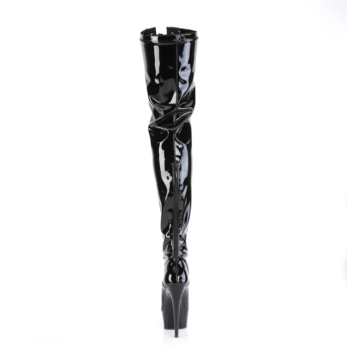 DELIGHT-3027 Black-Red Stretch Patent/Black