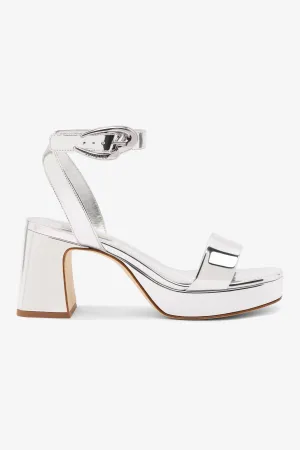 Dolly Verona Low Sandal In Silver Specchio
