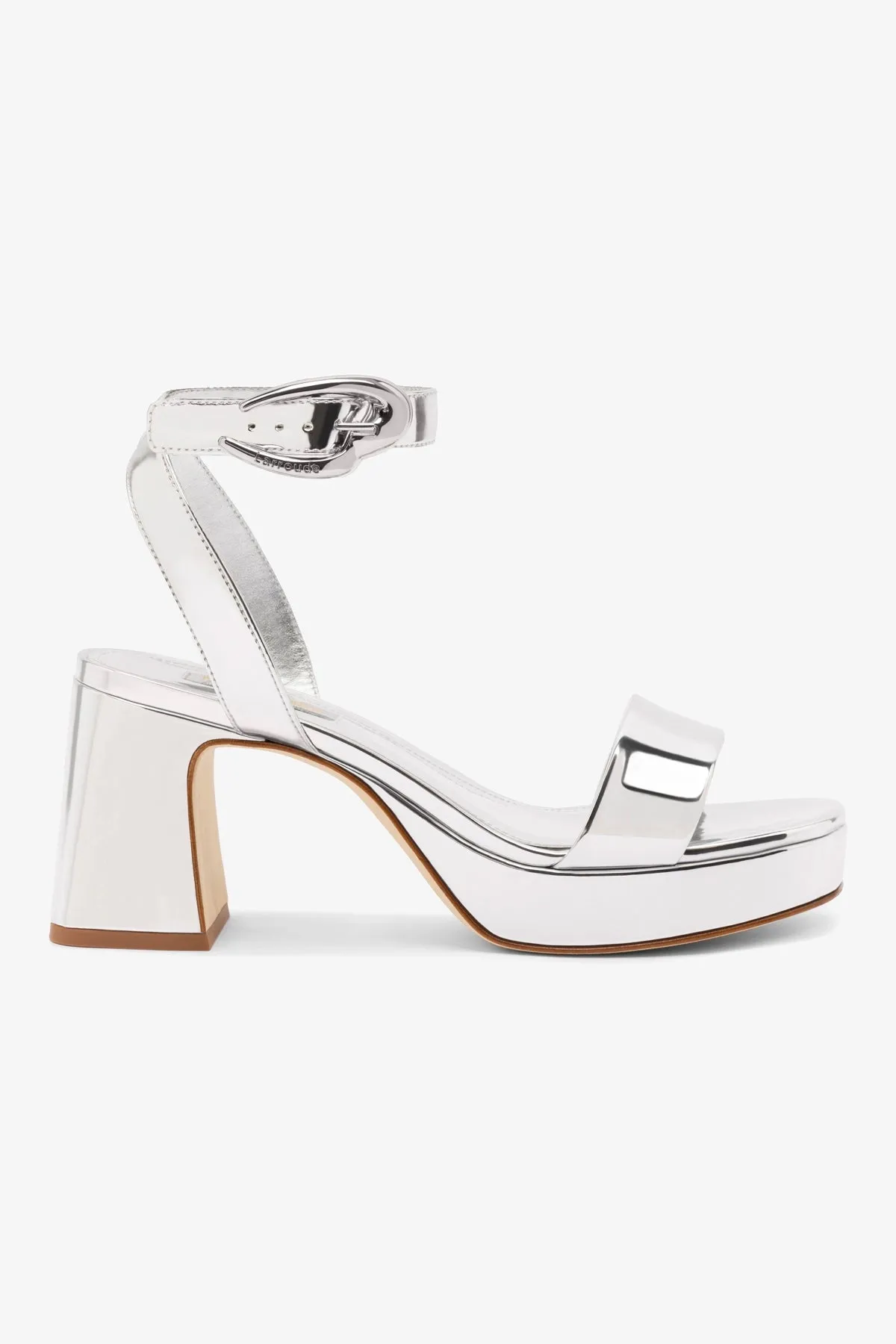 Dolly Verona Low Sandal In Silver Specchio