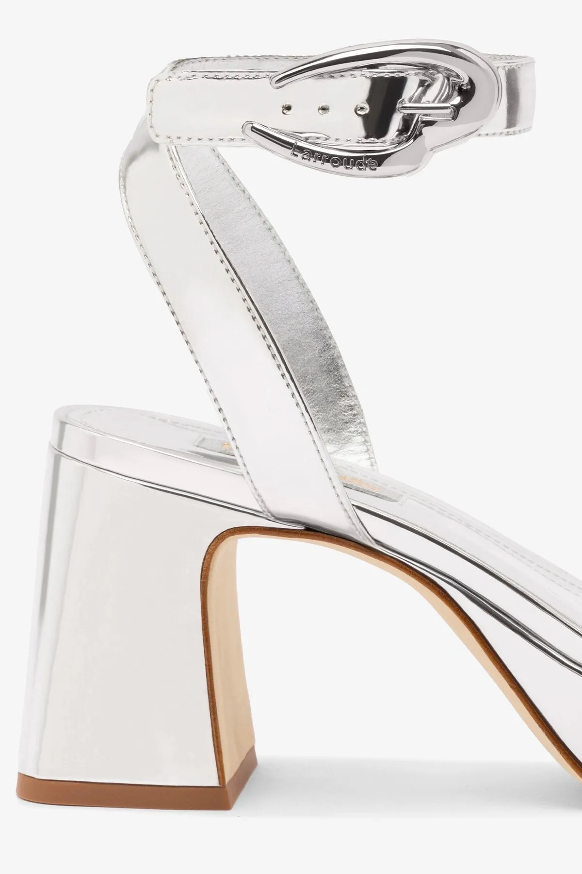 Dolly Verona Low Sandal In Silver Specchio
