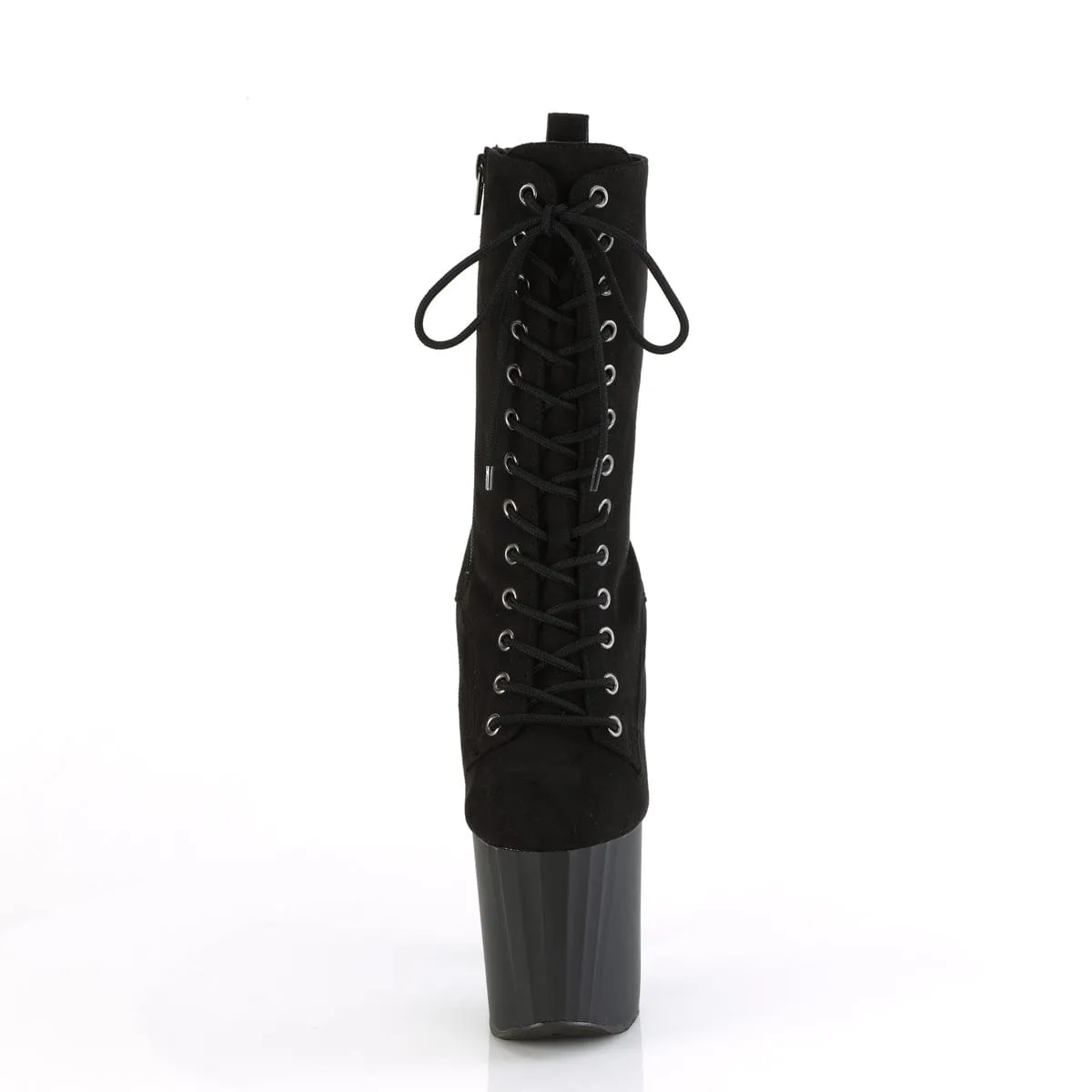 ENCHANT-1040 Black Faux Suede/Black Matte