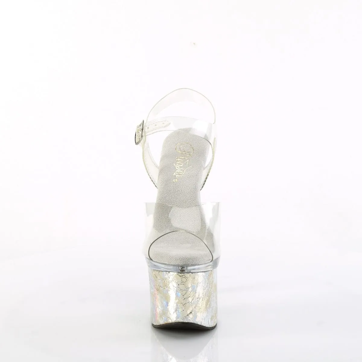 ESTEEM-708CK Clear/Clear-Silver Hologram Crackle