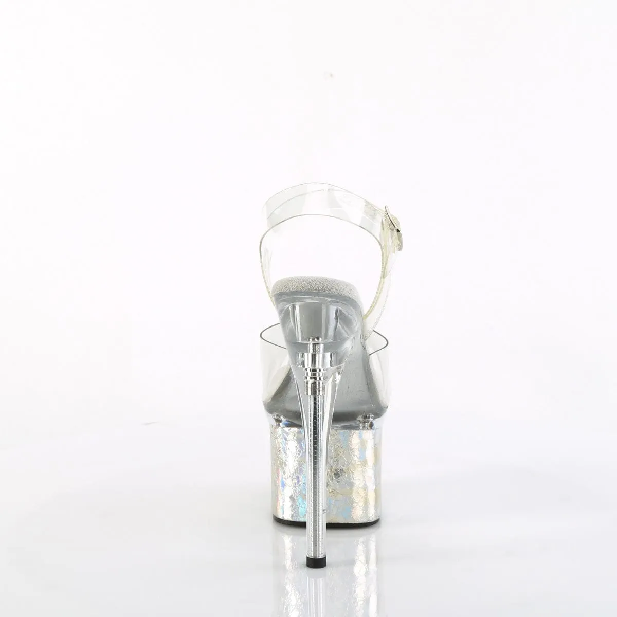 ESTEEM-708CK Clear/Clear-Silver Hologram Crackle