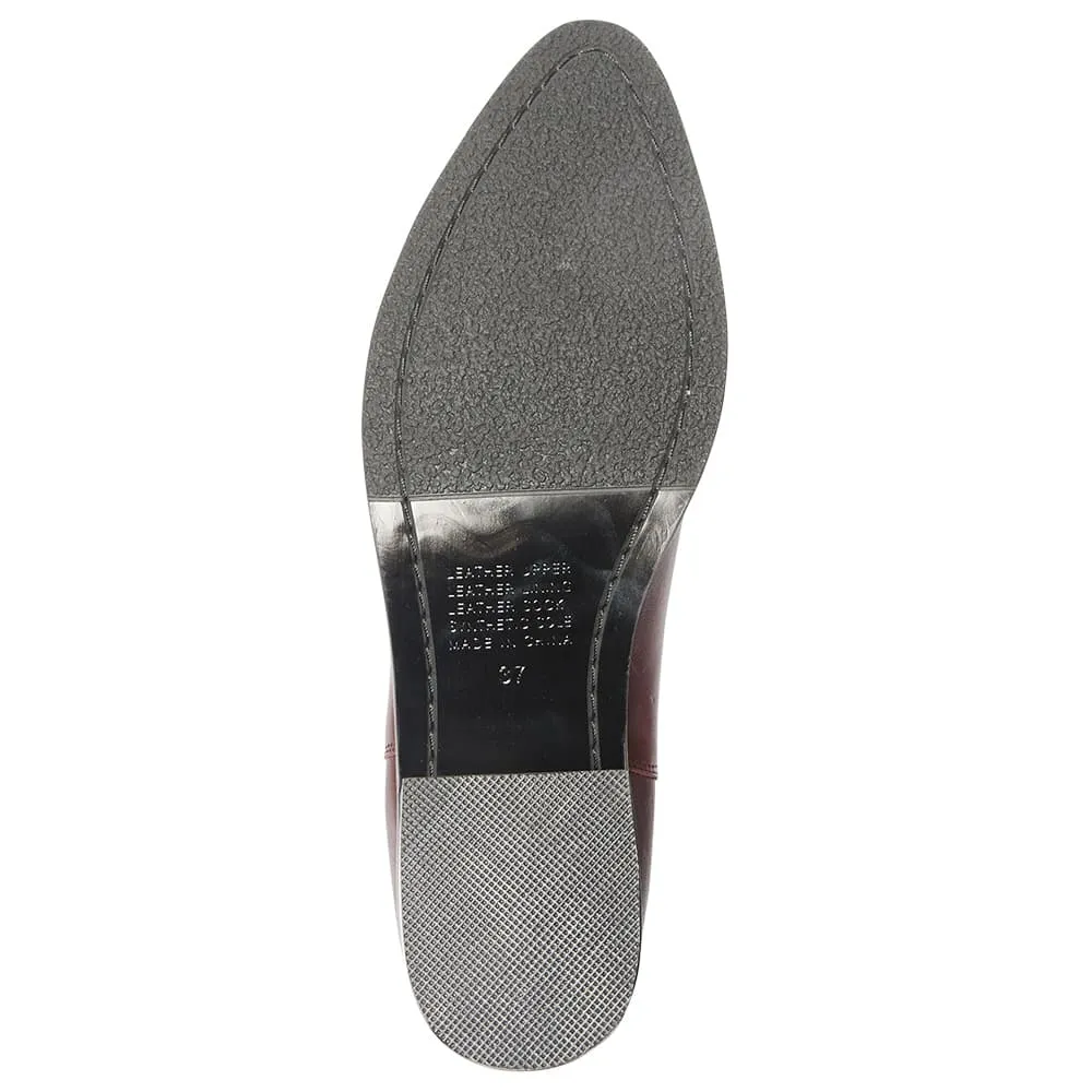 Federal Boot in Wine Glove Leather