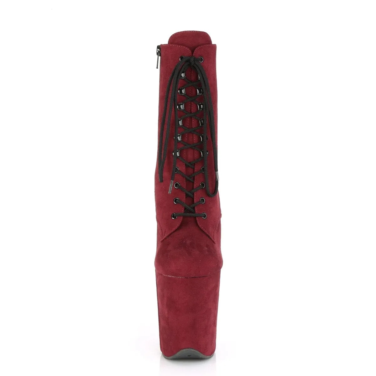 FLAMINGO-1020FS Burgundy Faux Suede/Burgundy Faux Suede