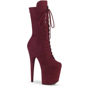 FLAMINGO-1050FS Burgundy Faux Suede/Burgundy Faux Suede