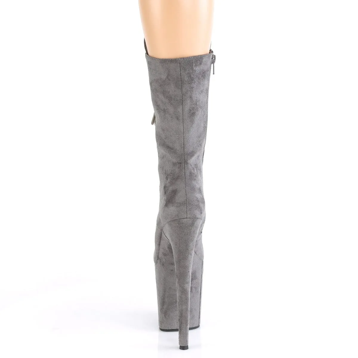 FLAMINGO-1050FS Grey Faux Suede/Grey Faux Suede