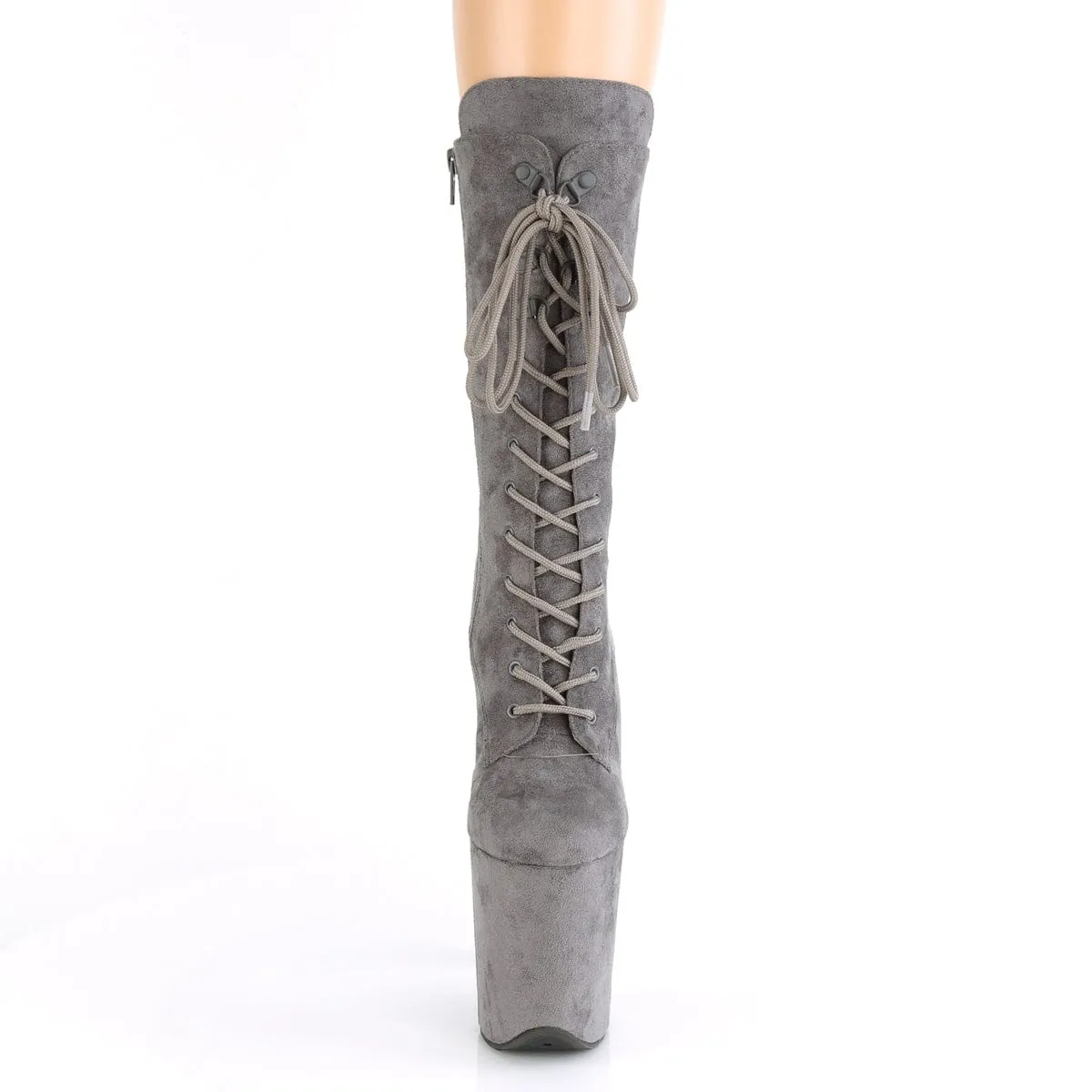 FLAMINGO-1050FS Grey Faux Suede/Grey Faux Suede