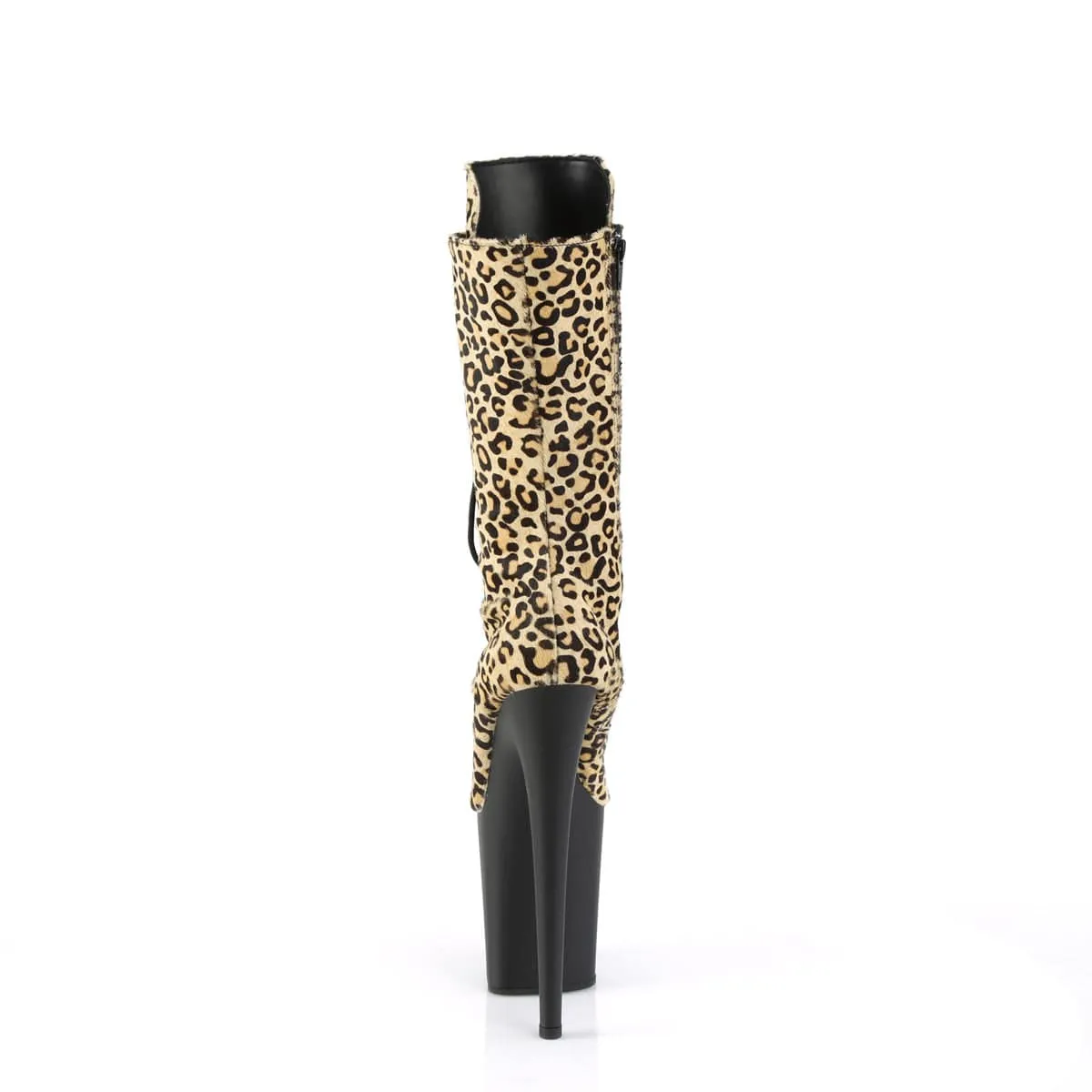 FLAMINGO-1050LP Leopard Print Pony Hair/Black Matte