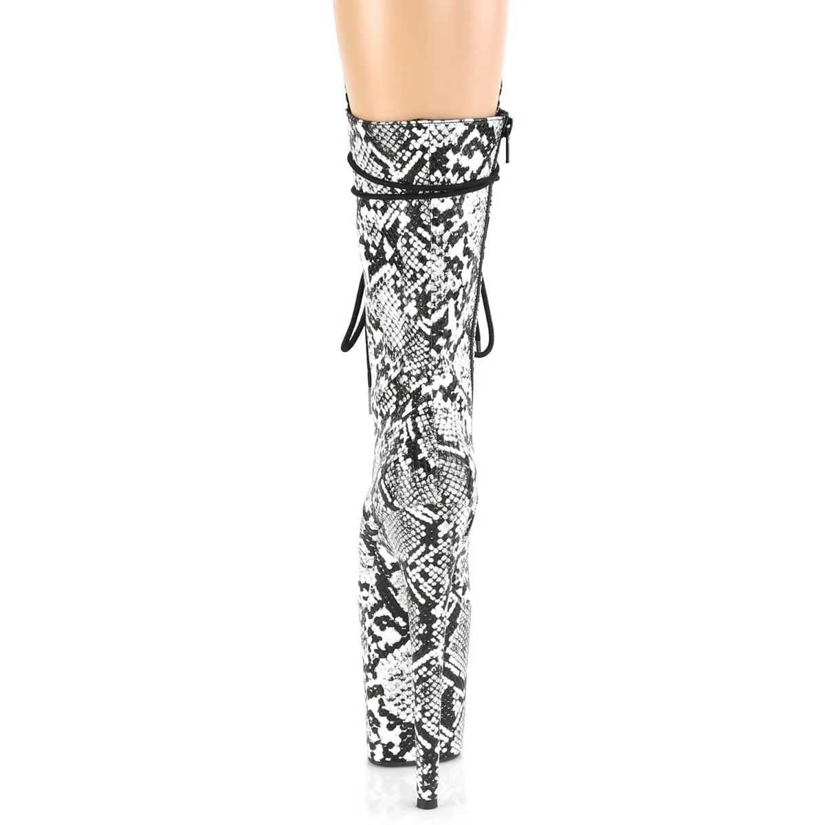 FLAMINGO-1050SP Black-White Snake Print/Black-White Snake Print