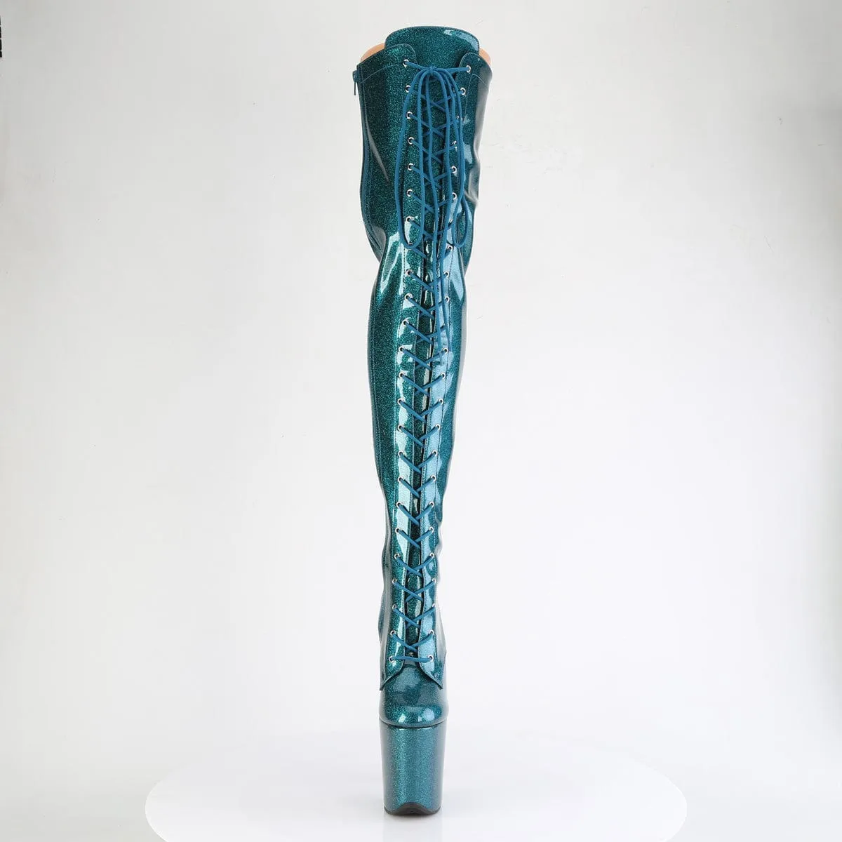 FLAMINGO-3020GP Teal Glitter Patent/M