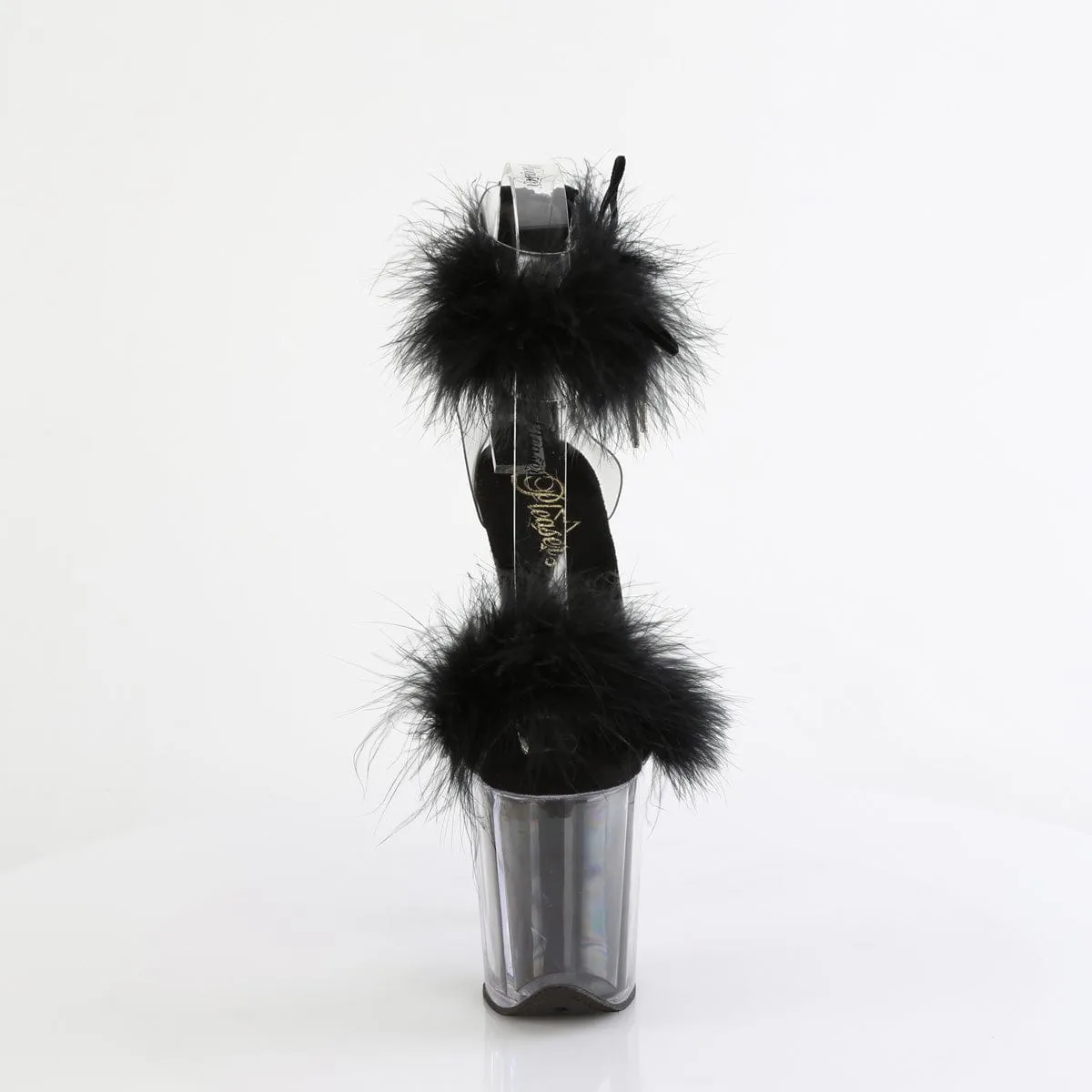 FLAMINGO-824F Clear-Black Fur/M