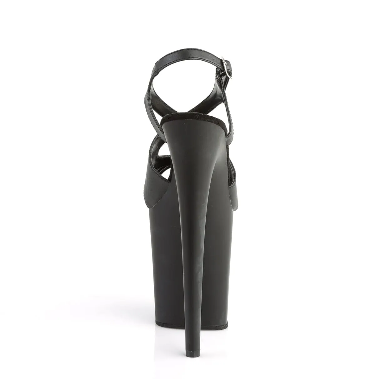 FLAMINGO-831 Black Faux Leather/Black Mattte
