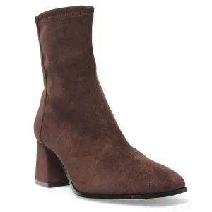 Hampton Boot in Chocolate Suede Stretch Suede