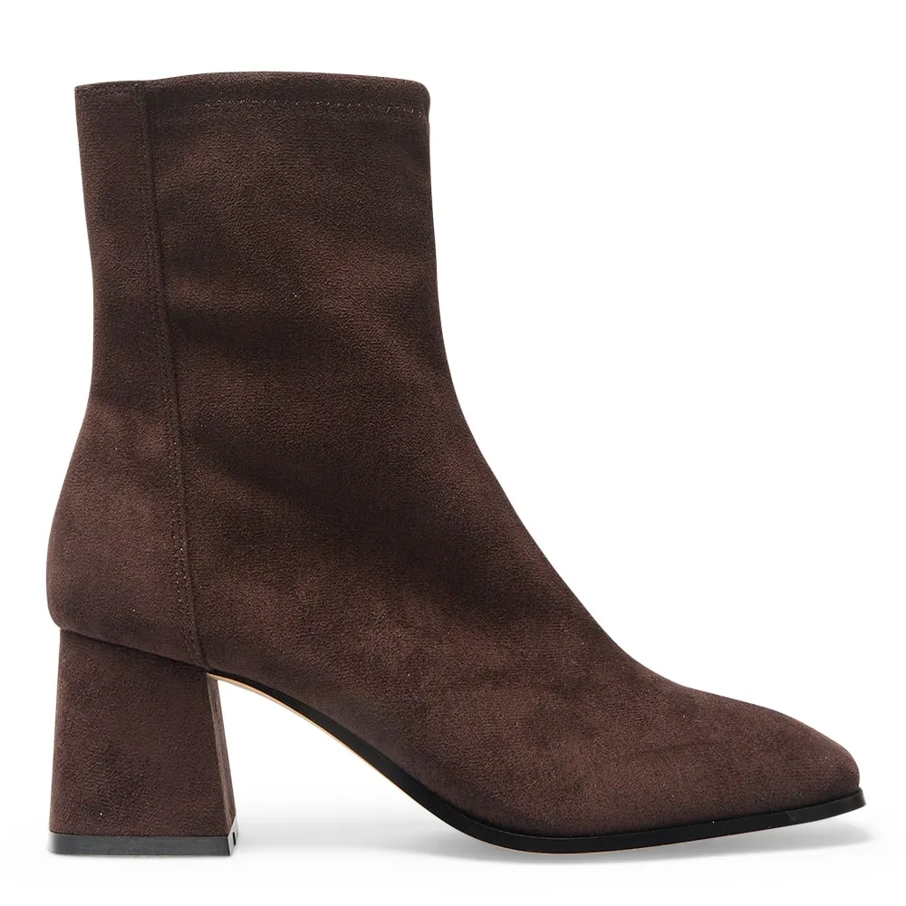 Hampton Boot in Chocolate Suede Stretch Suede