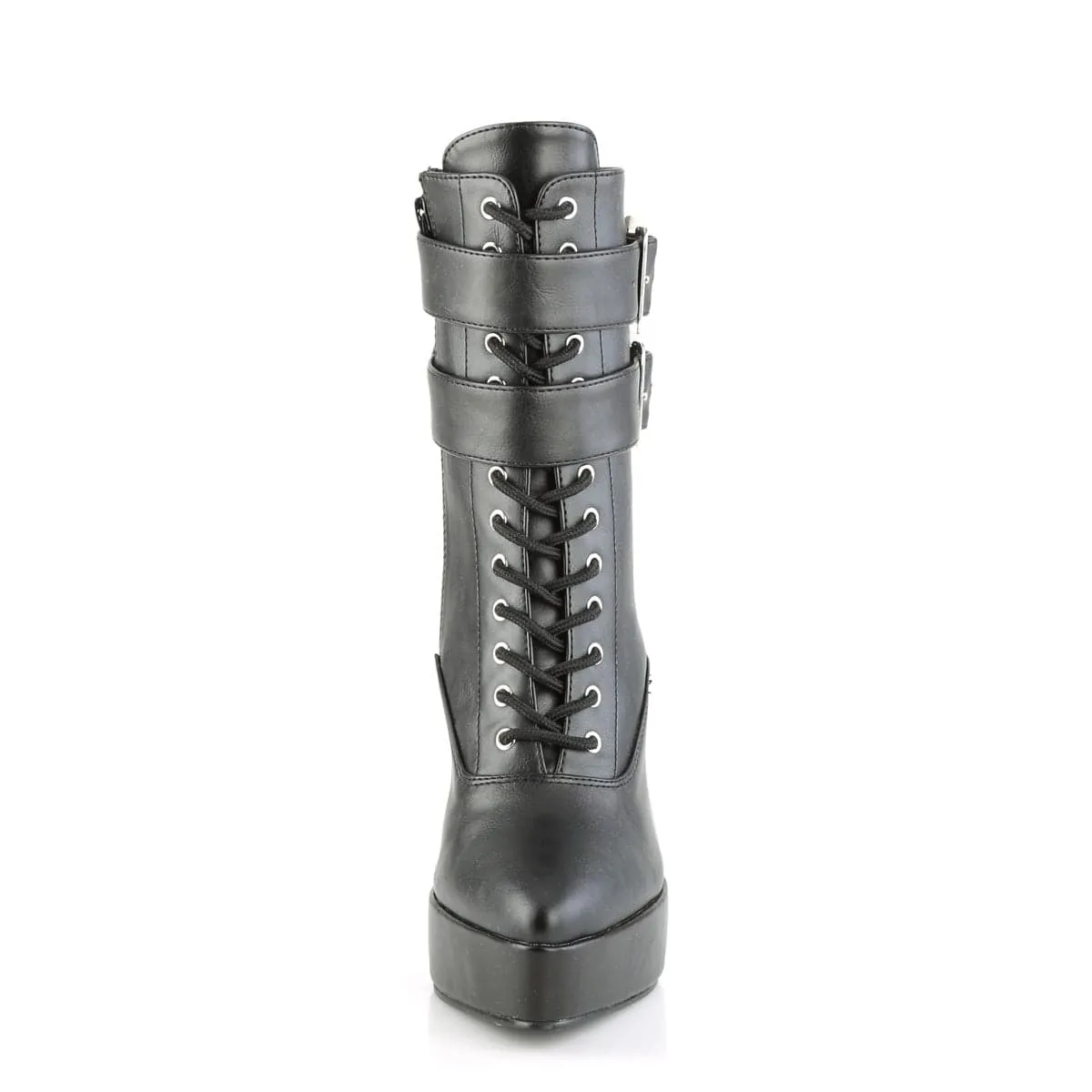 INDULGE-1026 Black Faux Leather