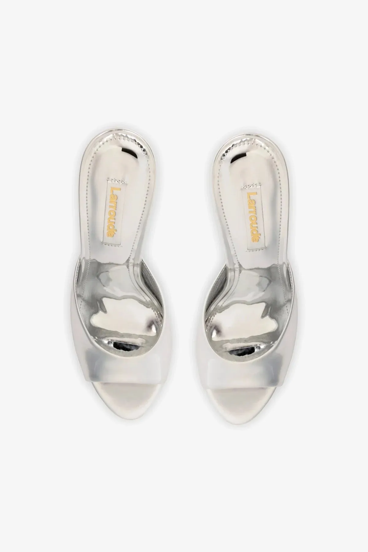Jasmine Hi Mule In Silver Specchio