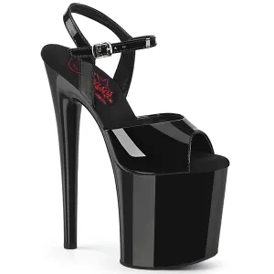 NAUGHTY-809 Black Patent/Black