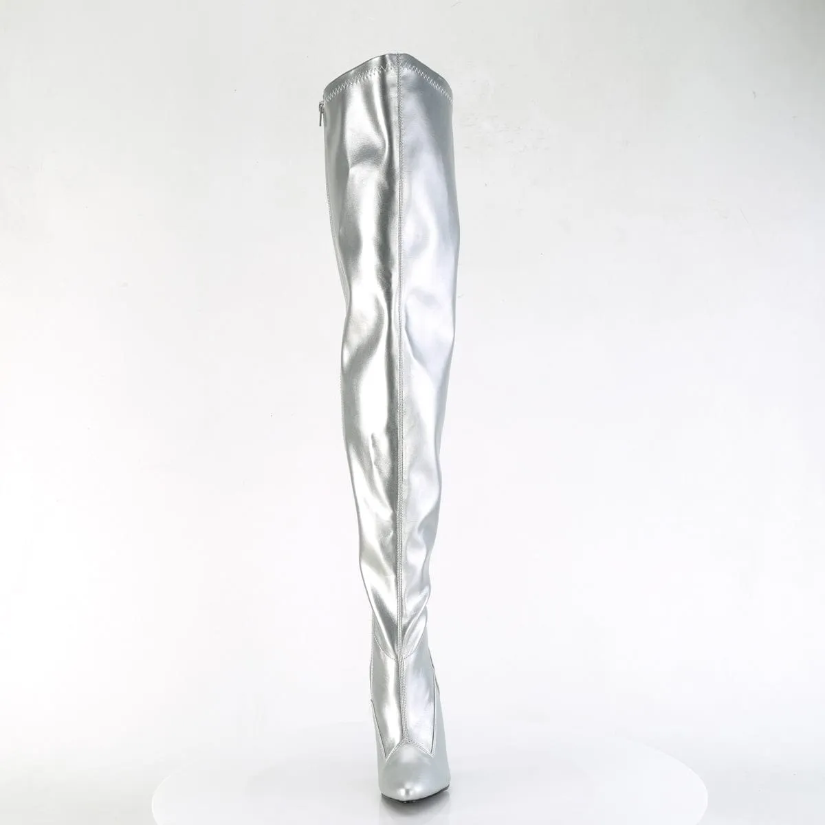 SEDUCE-3000WC Silver Stretch Metallic Pu