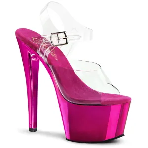 SKY-308 Clear/Hot Pink Chrome