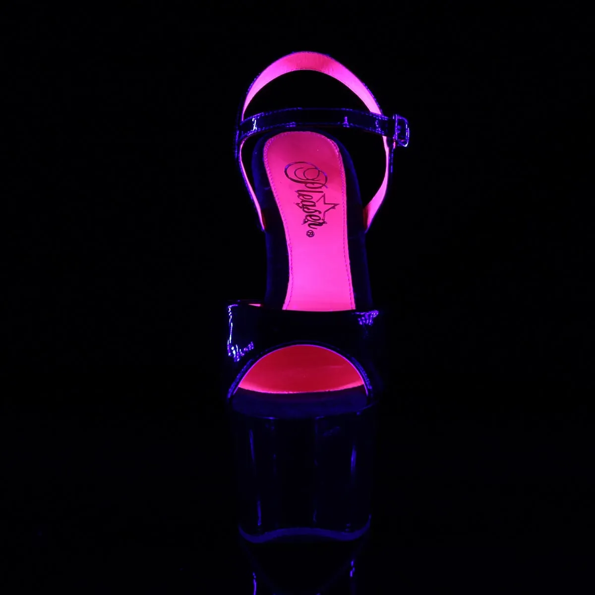 SKY-309TT Black Patent/Black-Neon Hot Pink