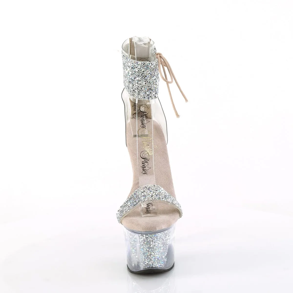 SKY-327RSI Silver Multi Rhinestones-Nude/Silver Rhinestones