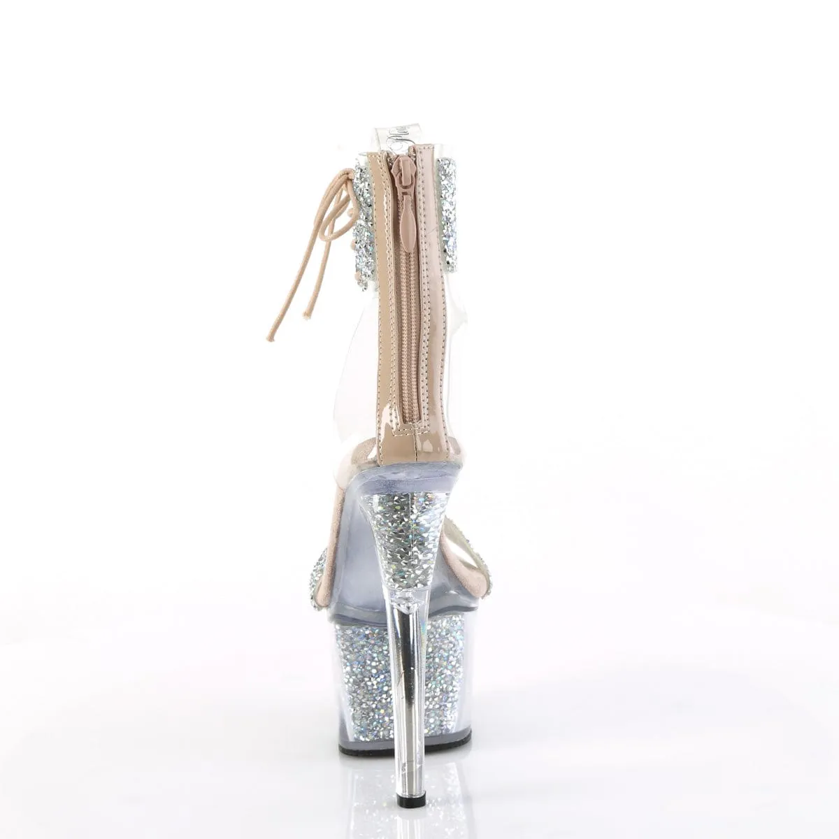 SKY-327RSI Silver Multi Rhinestones-Nude/Silver Rhinestones