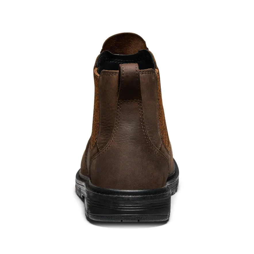 Women's San Jose Chelsea 90 Heel Boot (Aluminum Toe)  |  Cascade Brown/Black
