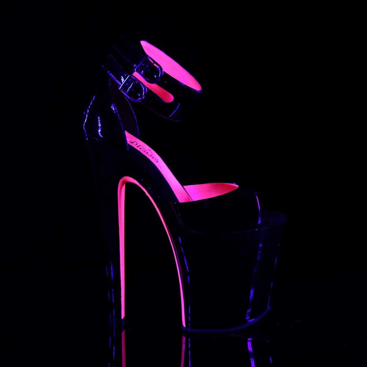 XTREME-875TT Black Patent -Neon Hot Pink/Black