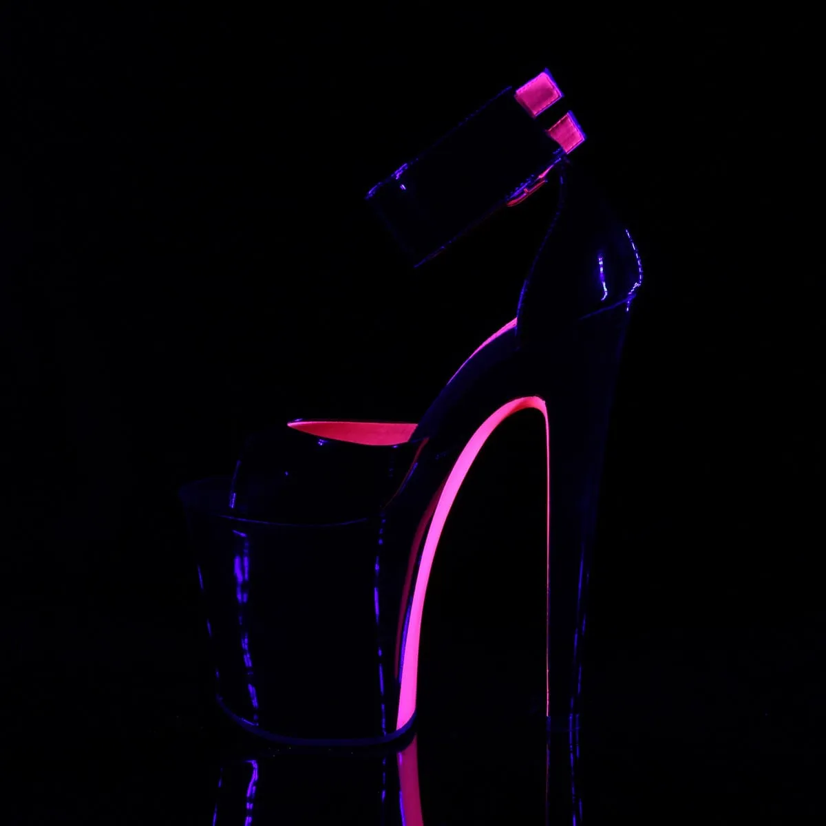 XTREME-875TT Black Patent -Neon Hot Pink/Black